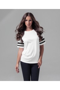 T-shirt rayé Femme maille filet