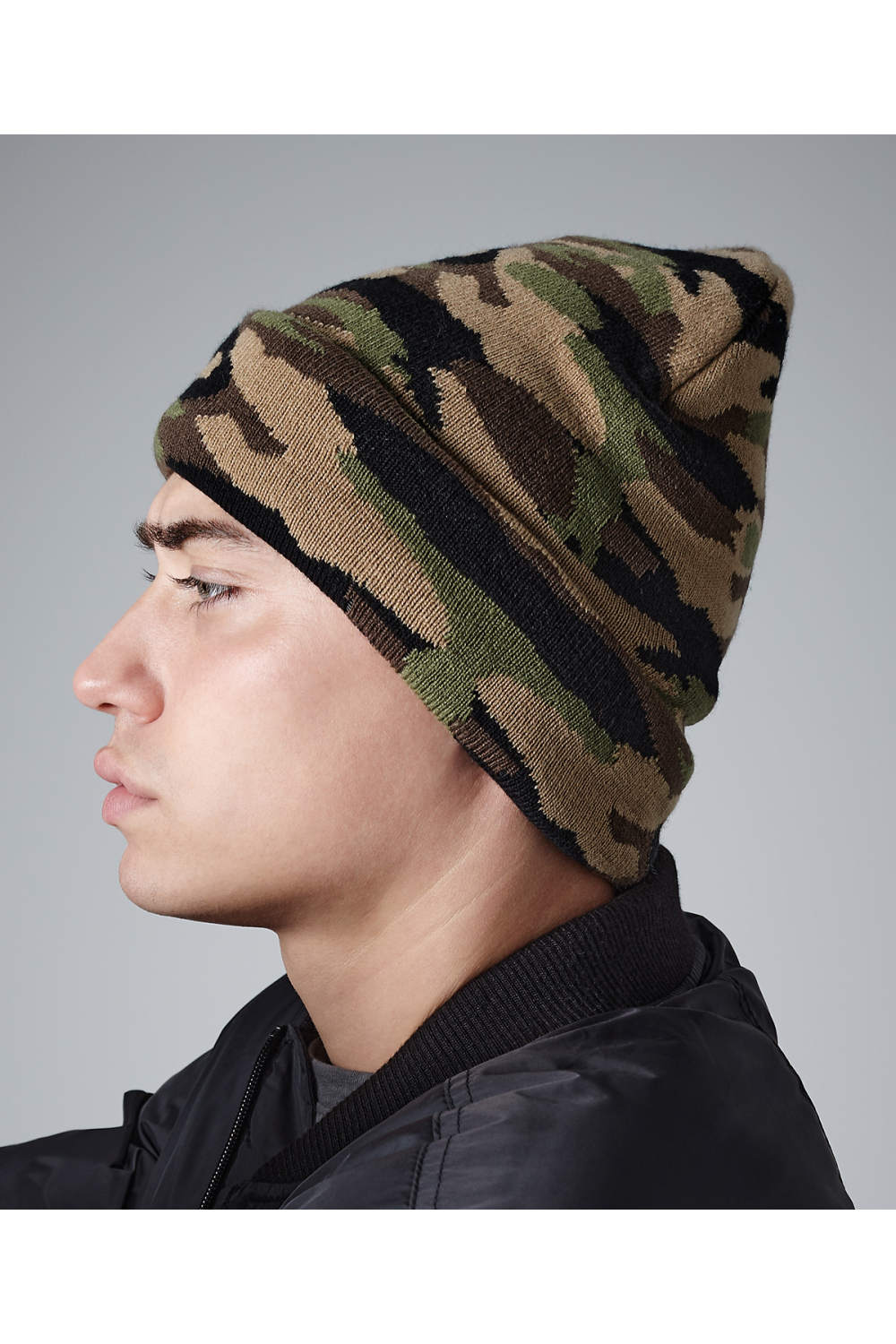 Bonnet à revers camouflage