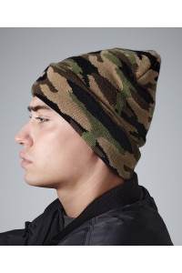 Bonnet à revers camouflage