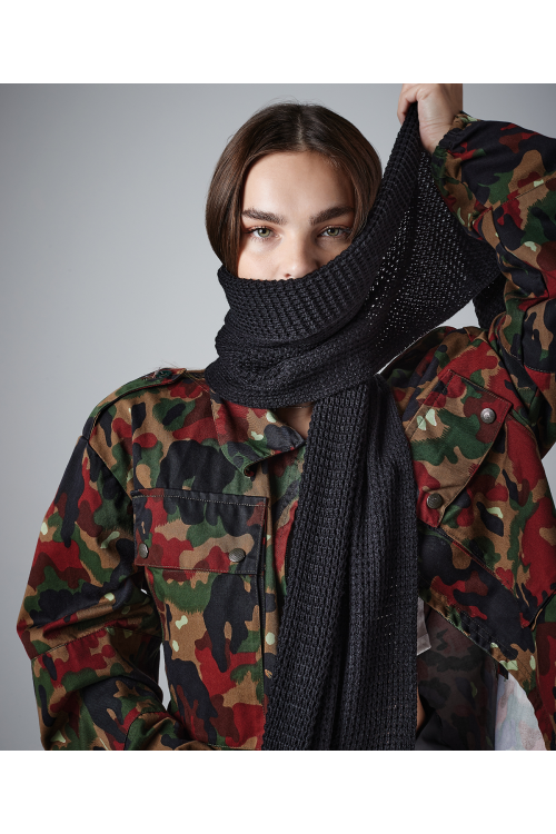 Écharpe classique à tricot gaufré