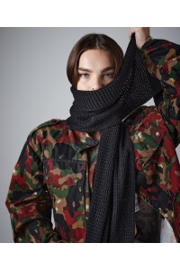 Écharpe classique à tricot gaufré