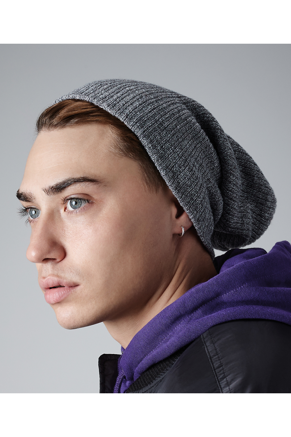 Bonnet long en grosse maille