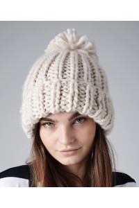 Grand bonnet tricoté main