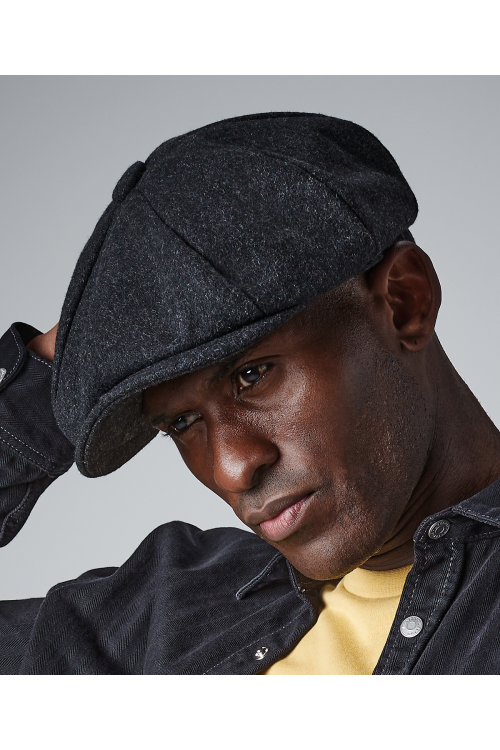 Casquette gavroche en laine melton