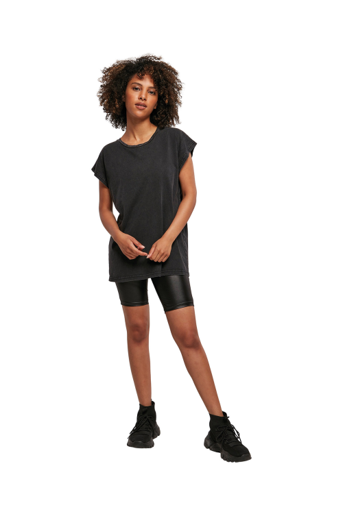 T-shirt Acid washed Femme manches allongées