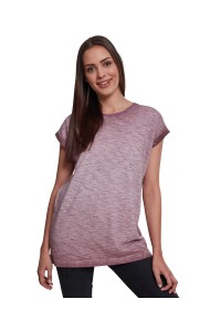 T-shirt Femme Spray dye épaules tombantes