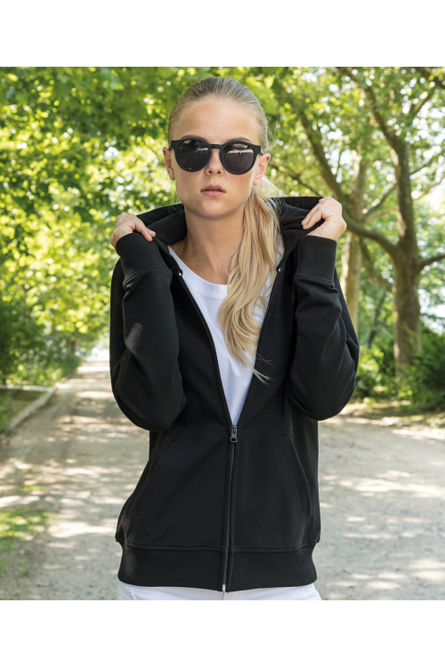Sweat à capuche zippé Terry Femme
