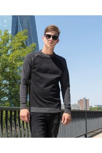 Sweatshirt col rond raglan