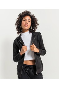 Sweat à capuche femme à fermeture éclair