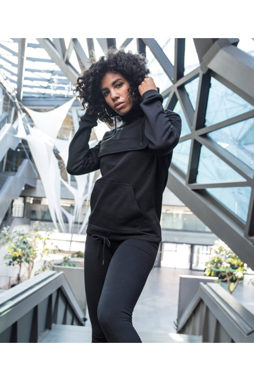 Sweat à capuche avec revers pour femme