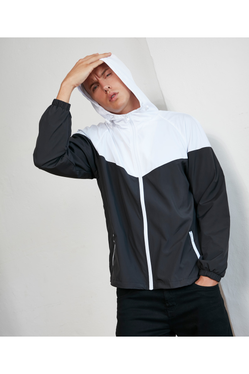 Veste coupe-vent technique bicolore