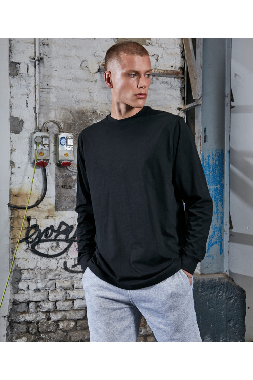 Manches longues bio avec bord-côtes aux poignets