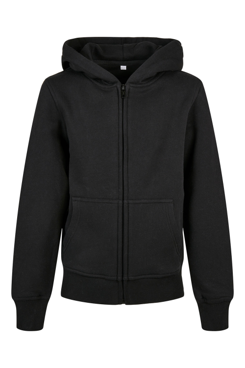 Sweat à capuche zippé bio basique pour enfant