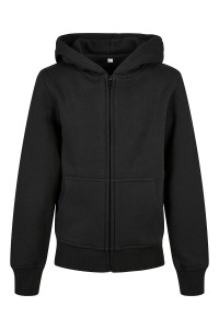 Sweat à capuche zippé bio basique pour enfant