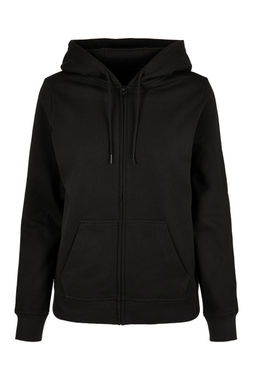 Sweat à capuche zippé basique femme