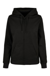 Sweat à capuche zippé basique femme