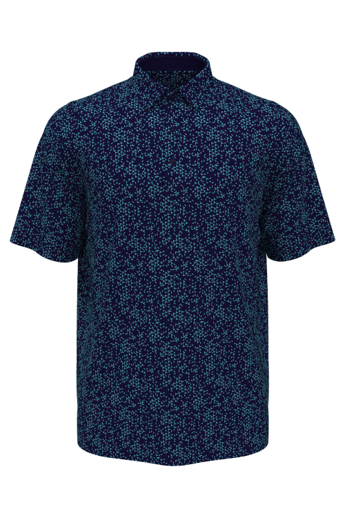 Polo à motif chevrons intégral