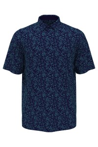 Polo à motif chevrons intégral