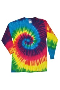 T-shirt à manches longues à teinture par nuds