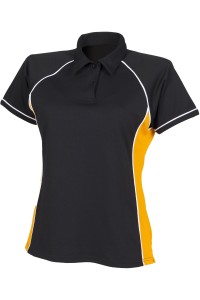 Polo Piped performance Femme