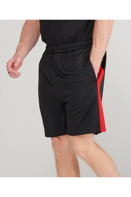 Short en maille avec des poches zippées