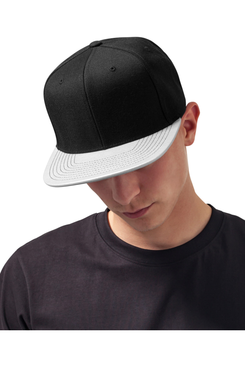 Visière snapback métallique