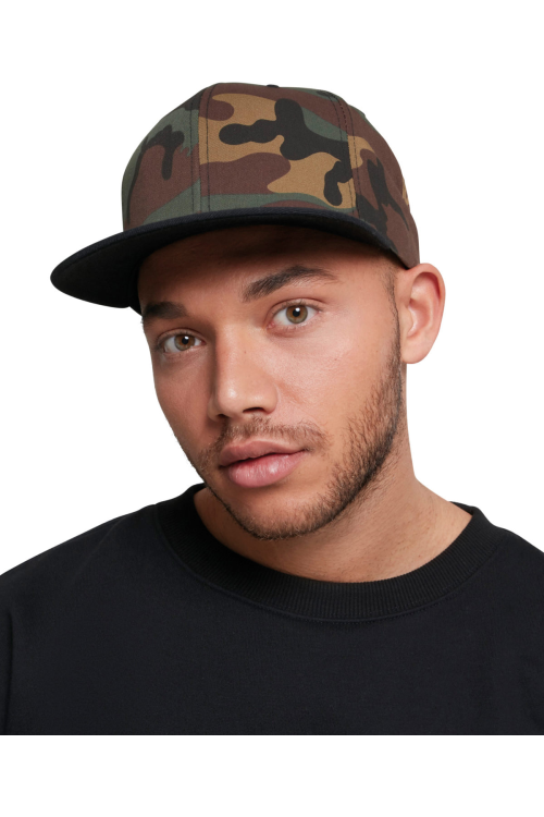 Casquette camo à bouton-pression bicolore classique (6089TC)