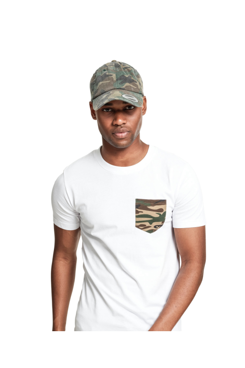 Casquette camo effet délavé profil bas (6245CW)