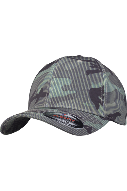 Casquette camo à rayures Flexfit (6277CS)