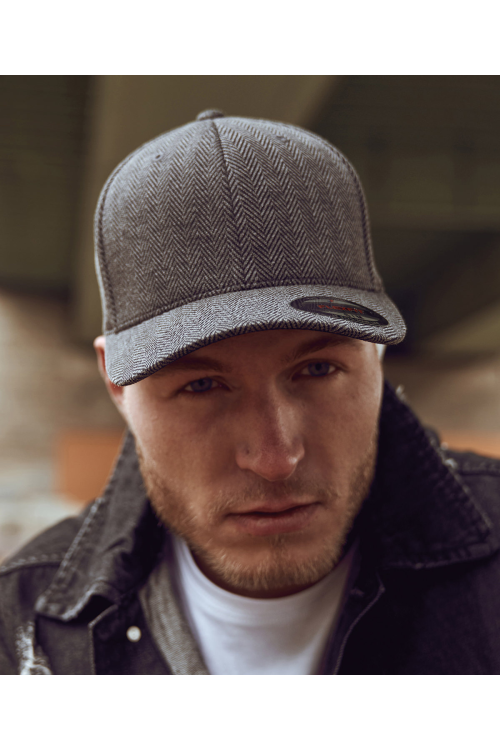 Casquette mélange à chevron Flexfit (6277HM)
