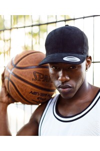 Casquette en sergé de coton gratté profil moyen (6363V)