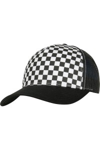 Casquette trucker rétro à damier (6506CB)