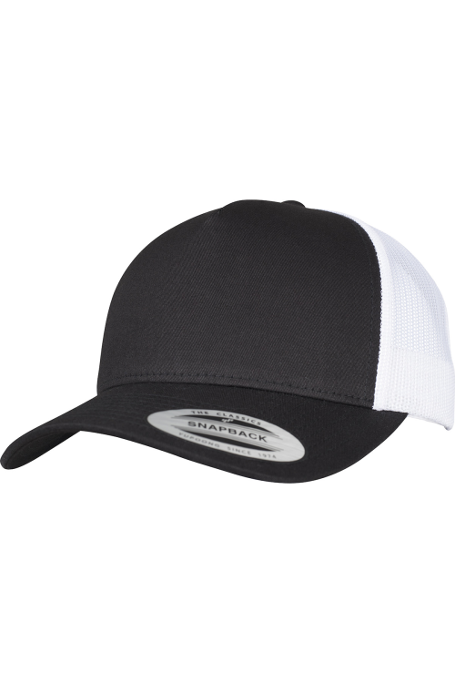 Casquette trucker rétro bicolore à 5 panneaux (6506T)