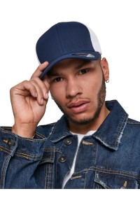 Casquette bicolore ultrafibre et en mailles aérées (6533T)