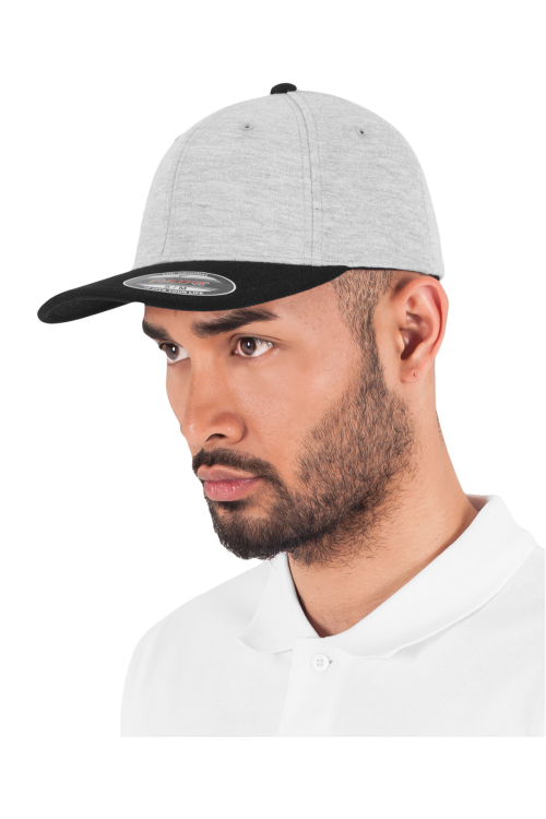 Casquette bicolore doublée en jersey Flexfit (6778T)