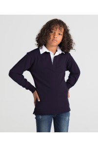 Polo rugby uni à manches longues Enfant