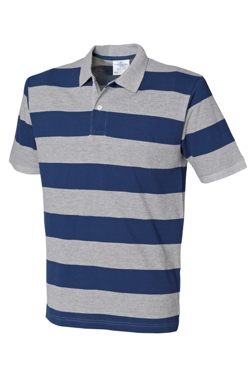 Polo piqué à rayures