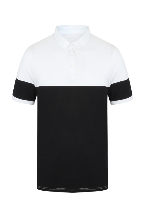 Polo Stretch Contrasté