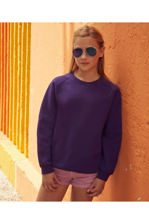 Sweat-shirt manches raglan Premium 70/30 Enfant