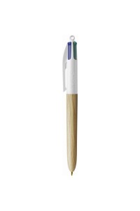 Stylo BIC 4 couleurs wood style