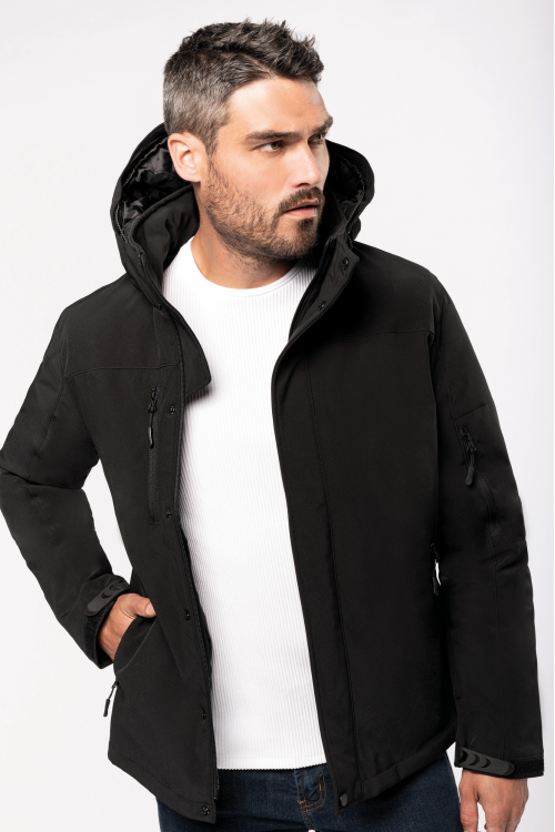 Parka softshell doublée capuche homme