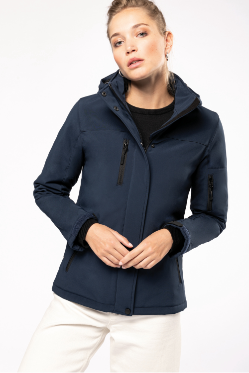 Parka softshell doublée capuche femme
