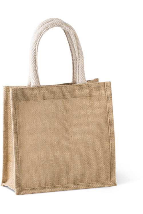 Sac style cabas en toile de jute - petit modèle