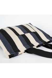 Sac shopping recyclé - Motif rayé