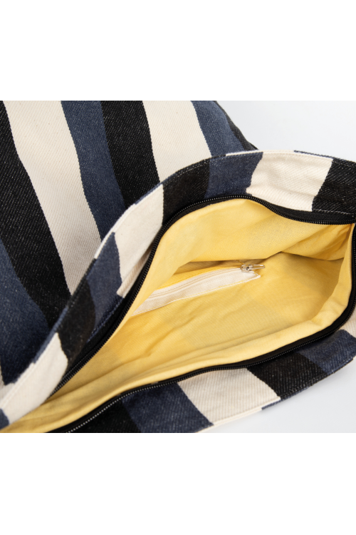 Sac bandoulière recyclé -  Motif rayé