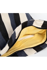 Sac bandoulière recyclé -  Motif rayé