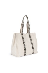 Grand sac shopping recyclé à soufflet