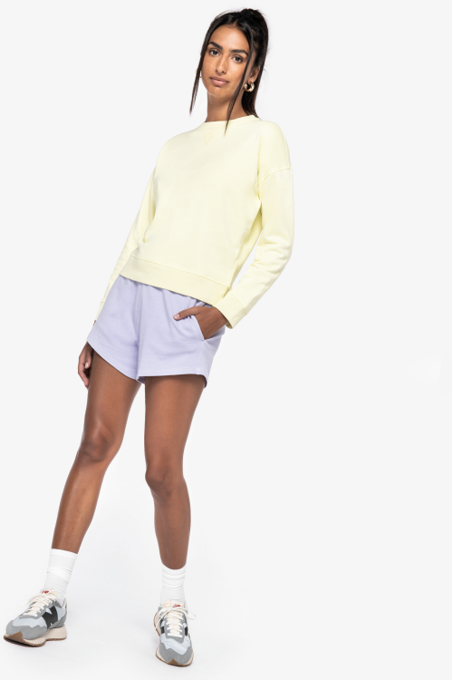 Sweat-shirt écoresponsable à épaules tombantes femme