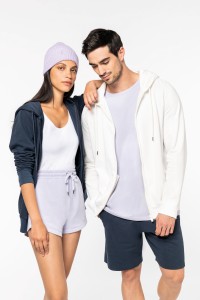 Sweat-shirt écoresponsable zippé à capuche French Terry unisexe