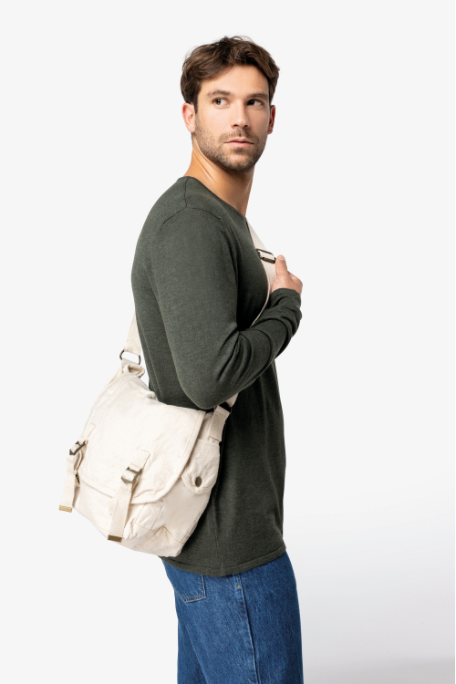 Sac besace écoresponsable délavé